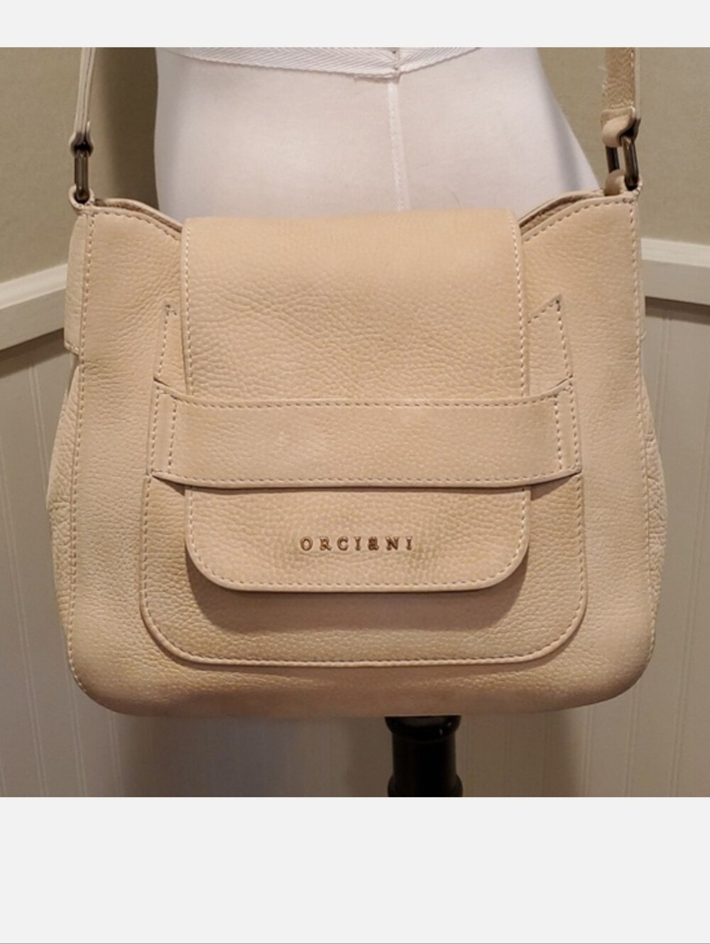 Orciani suede Dama Naif midi crossbody bag